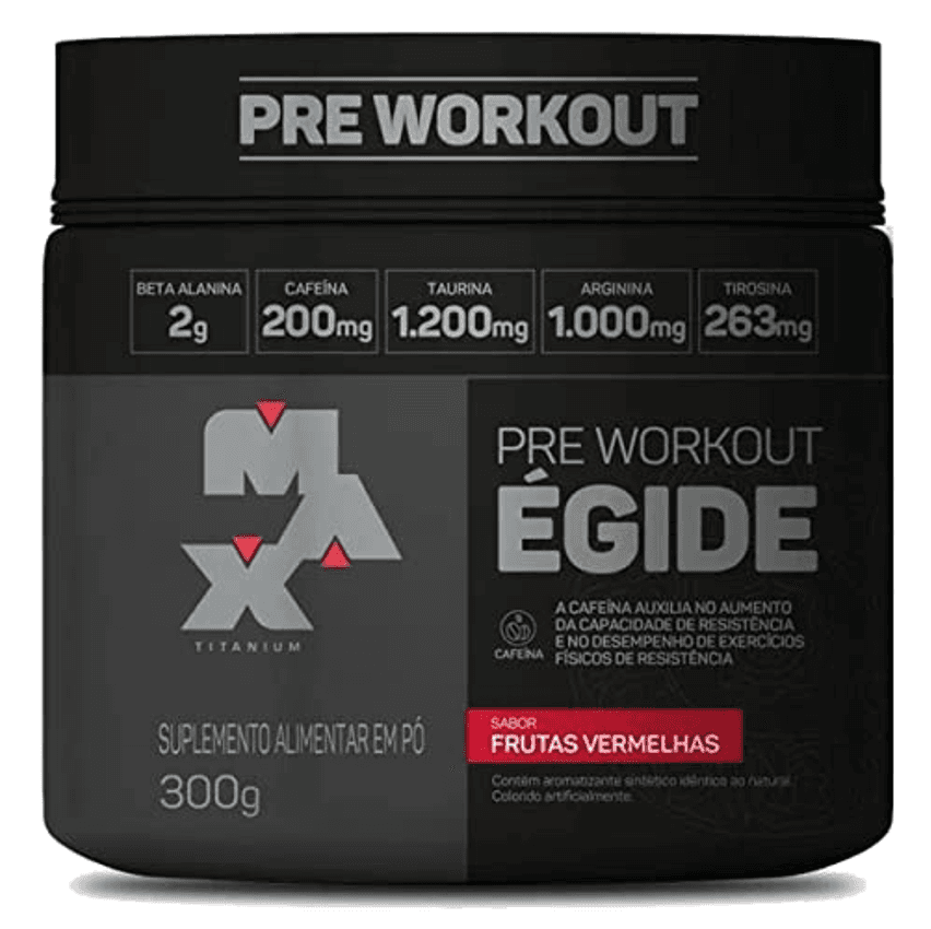 Égide Pre-Workout (300g), Frutas Vermelhas, Max Titanium