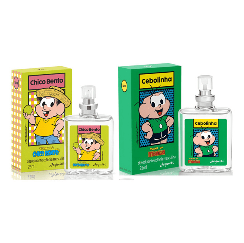 Colônia Chico Bento + Colônia Cebolinha 25ml - Jequiti