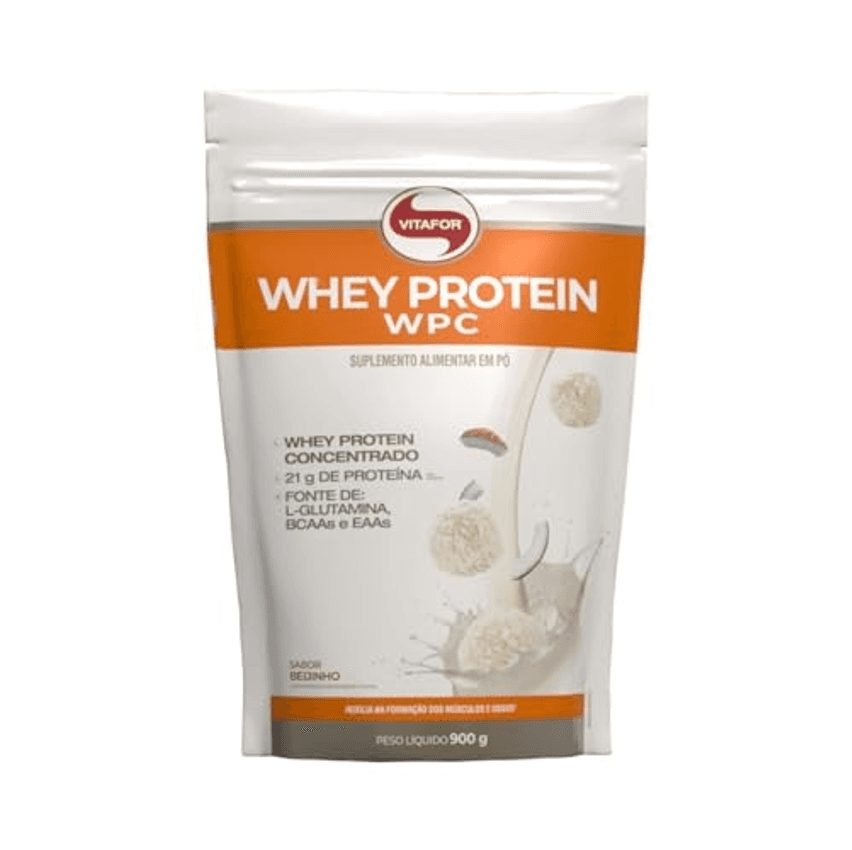 Whey Protein WPC Refil (900g), Beijinho, VitaFor
